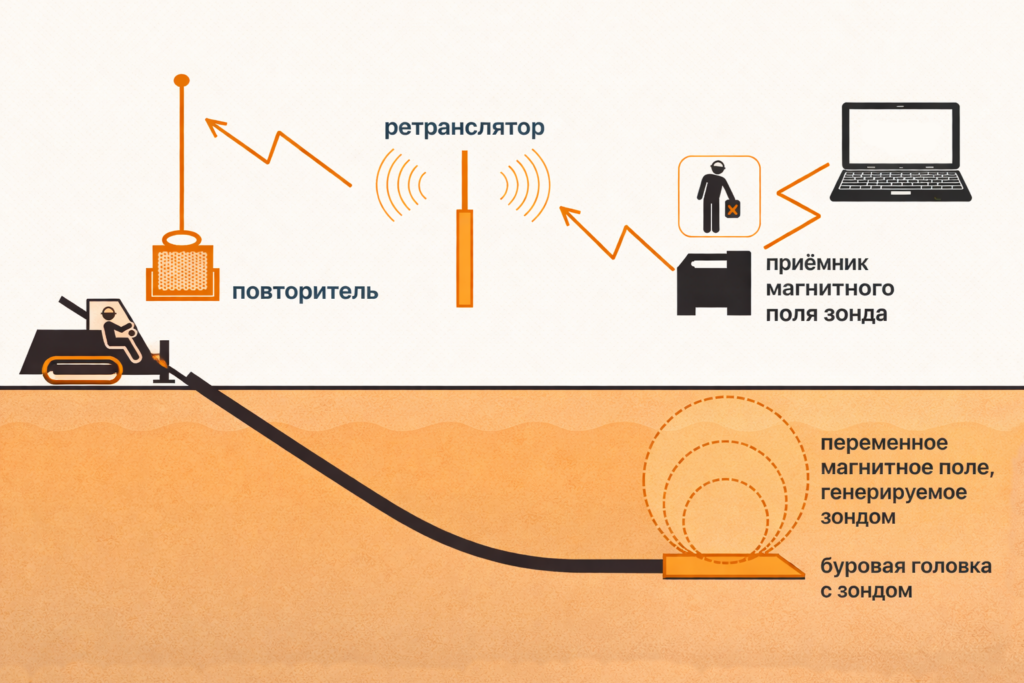 схема работы локации работа системы локации при бурении